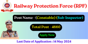 RPF Constable and SI Notification 2024